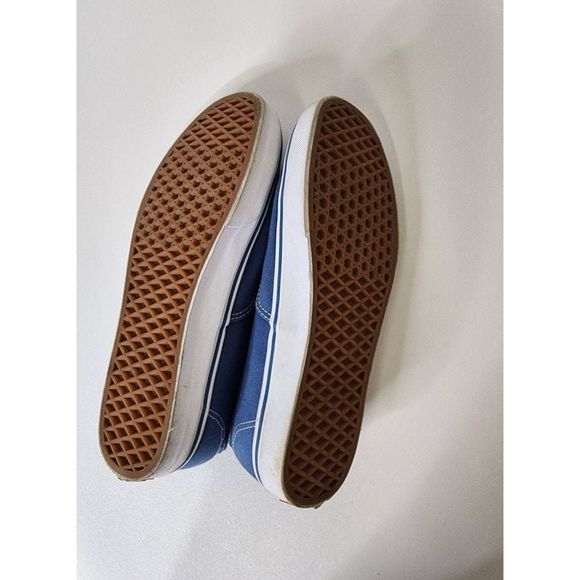 Mens Size 11 Vans Authentic Navy skateboard shoe excellent condition - Picture 4 of 7